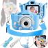 Дитячий цифровий фотоапарат Smart kids Kitty XO XJ01 з селфи камерою і відео зйомкою 600mAh, Камера Котик 2 " з вбудованими іграми для дітей Синій