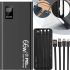 Портативное зарядное устройство Power Bank YM-644DX 66W 30000 mAh c набором кабелей для зарядки с фонариком, Внешний аккумулятор повербанк Черный