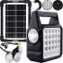 Autonomous Solar Charging Station Solar GDlite GD-105 Power Bank with Solar Panel and 3 LED Bulbs, Spotlight Lantern with powerbank Function