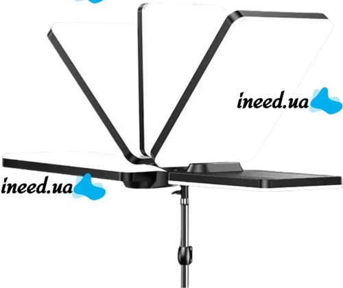 Светодиодная прямоугольная лампа Ring Light RL-24 100W LED прожектор 39x27см 3 режима свечения с пультом ДУ для студийной фото видео съемки от сети