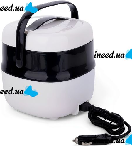 Автомобильная мультиварка Car Electric Rice Cooker M20A 2 л сенсорный мультиповар с подогревом и таймеров 6 режимов от прикуривателя 12V 24V