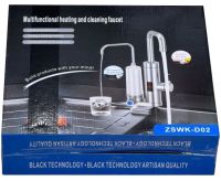 Faucet ZSWK-D02 flow-through water heater with LCD display with water purification filter, Electric heater in the form of a 220V faucet bottom connection