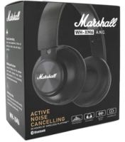 Накладные беспроводные наушники Marshall WH-XM6 с Bluetooth подключением, Полноразмерные блютуз стереонаушники Маршал с регулировкой длины Черные