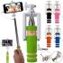 Мини монопод штатив для селфи Mini Monopod Z07-5 E портативная селфи палка 50 см селфи-монопод с кнопкой и кабелем для Android и IOS от AUX