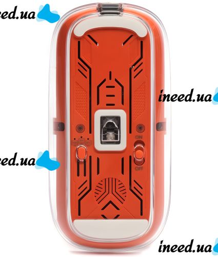 Бездротова ігрова Bluetooth мишка FMOUSE M133 для комп'ютера і ноутбука 2.4GHZ 2400 DPI прозора акумуляторна миша з підсвічуванням для ПК від USB