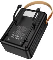 Внешний аккумулятор Power Bank Borofone BJ32 80000mAh 22.5W 3USB 3TYPE-C с быстрой зарядкой, портативное зарядное устройство повербанк с фонарем