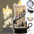 Christmas Musical Lamp XMAS WDL 21020B Decorative Candle with Snowmen, table Night Light with LED backlight on USB Batteries