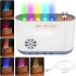Humidifier Night Light Aroma Humidifier LA-0649 700 ml Ultrasonic Desktop Cleaner, Aroma Diffuser with RGB LED Backlight USB White