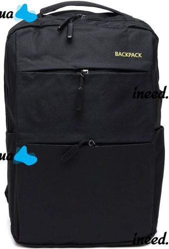 Городской набор сумок 3 в 1 Backpack 9018 рюкзак для ноутбука 15", сумка через плечо и кошелек на молнии с USB портом для наушников 42х33 см Черный