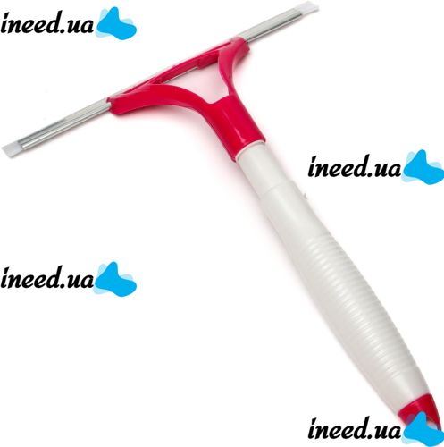 Швабра для чистки окон Water Spray Glass Cleaner 2 в 1 щетка очиститель стекла со скребком и распылителем пульверизатором для мытья стёкол Liao