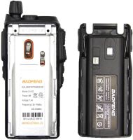 Двухдиапазонная рация Baofeng UV82 5W на 128 каналов до 7 км портативная цифровая радиостанция с гарнитурой и двойной кнопкой 2800 мАч UV-82 Черная