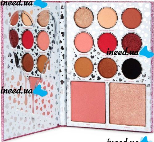 Большой подарочный набор косметики Kylie I Want It All Pink 23 в 1 декоративная косметика для лица помада, тени, кисти для макияжа и пудра Розовая