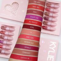 Большой подарочный набор косметики Kylie I Want It All Pink 23 в 1 декоративная косметика для лица помада, тени, кисти для макияжа и пудра Розовая