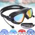 Окуляри для плавання Conquest Uv Shield Anti-Fog захисна маска з подвійним регульованим ремінцем, берушами і захистом від УФ в чохлі для басейну 17х5 см