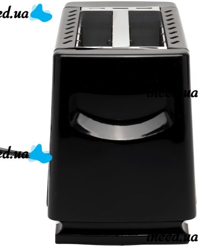 Электрический тостер Domotec MS-263 650W кухонный электротостер для хлеба на 2 тоста со съёмным поддоном и регулировкой степени обжарки Черный