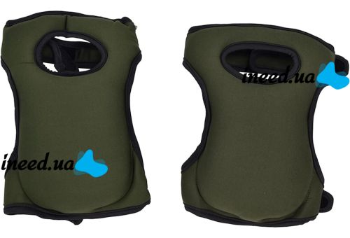 Садовые наколенники Knee Pads универсальная защитная пара наколенников из пены для строительства, огорода, ремонтных и садовых работ 23х46 см Хаки