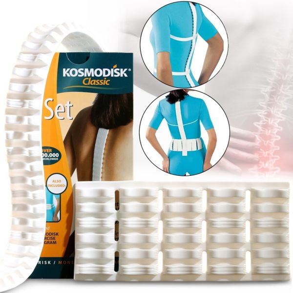 Kosmodisk Classic Back and Lower Back Massager Orthopedic massage Corset for the treatment of back pain, posture corrector and spine Kosmodisk