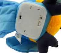 Интерактивный говорящий Попугай Talking Parrot K14802-3 22 см детская мягкая музыкальная игрушка, повторюшка с микрофоном на батарейках Голубая