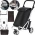 Folding tricycle Shopping trolley B-50-3 with an additional thermo shopping bag up to 30 kg Wheelbarrow bag on wheels with adjustable handle