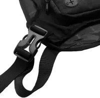 Tough Slhs 125 tactical vest chest bag with 2 compartment pockets, headphone output and adjustable chest straps Black