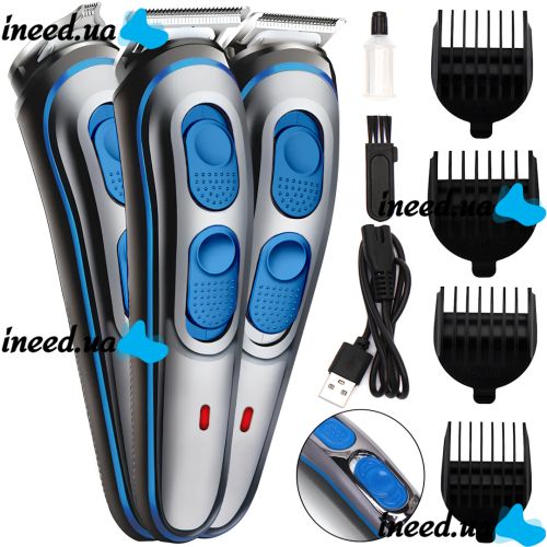 Gemei GM-587 cordless hair trimmer is a professional cordless beard and mustache trimmer with interchangeable attachments.