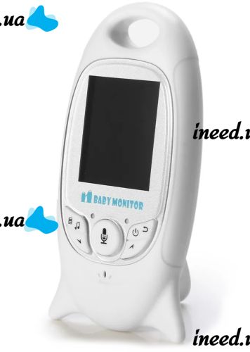 Smart Baby VB601 Wireless Baby Monitor with 2 Inch Screen, Rechargeable Color Night Vision Camera with Two-way Communication and Thermometer VB-601