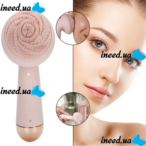 Силиконовая очищающая щетка массажер для чистки лица Finishing Touch Flawless Cleanse косметический, Силиконовый очиститель пор с функцией массажа, 