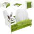 Сушарка органайзер для посуду Compact Dish Rack складна настільна сушка для виделок і ложок, Пластикова сушарка-органайзер на кухню Зелена з білим