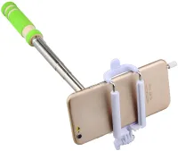Мини монопод штатив для селфи Mini Monopod Z07-5 E портативная селфи палка 50 см селфи-монопод с кнопкой и кабелем для Android и IOS от AUX