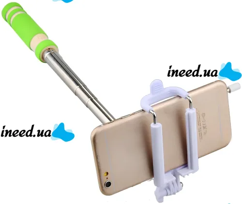 Мини монопод штатив для селфи Mini Monopod Z07-5 E портативная селфи палка 50 см селфи-монопод с кнопкой и кабелем для Android и IOS от AUX