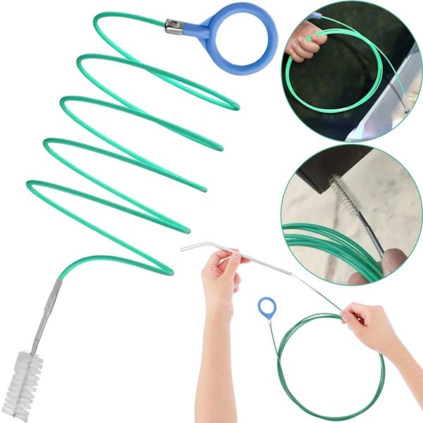 Автомобильный очиститель дренажа Sunroof Pipe Cleaning Brush XL-743 5 м гибкая щетка для прочистки шлангов, стока люка, длинных труб в авто XL743