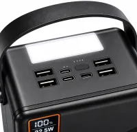 Портативное зарядное устройство Power Bank Borofone BJ85 100000mAh 22.5W 4USB 2TYPE-C с быстрой зарядкой, внешний аккумулятор повербанк с фонарем