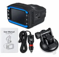 Автомобильный видеорегистратор DVR VG3 с антирадаром 2 в 1 авторегистратор 1080P с детектором радара угол обзора 140 градусов на присоске в машину