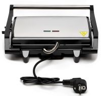 Электрический контактный гриль Bitek BT-2685 2000W прижимной электрогриль для мяса, сендвичница с антипригарным покрытием и таймером Grill Maker