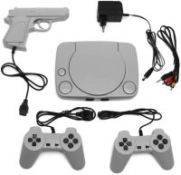 Ретро приставка под видом Ps1 Super 8Bit Game TY-368 16 игр, игровая консоль 8 бит с двумя джойстиками и пистолетом для телевизора LH-999