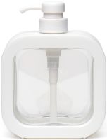 Дозатор для жидкого мыла Soap Dispenser LY-627 300 мл прозрачный механический диспенсер, пластиковая мыльница для моющего средства на кухню и ванную
