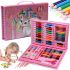 Art Set for creativity Art Set 86 items, children's set of markers, pencils and paints in a drawing case from 3 years old Pink