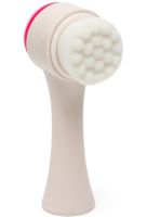 Silicone Facial Cleansing Brush Dual Face Brush TC-300 2 in 1 Double-sided Brush for Delicate Washing and Cleansing of the skin Joko Blend Pink