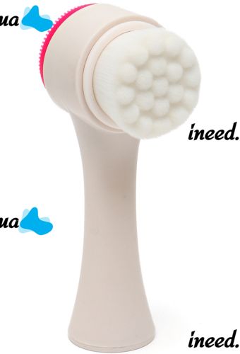 Silicone Facial Cleansing Brush Dual Face Brush TC-300 2 in 1 Double-sided Brush for Delicate Washing and Cleansing of the skin Joko Blend Pink