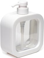 Дозатор для жидкого мыла Soap Dispenser LY-627 300 мл прозрачный механический диспенсер, пластиковая мыльница для моющего средства на кухню и ванную