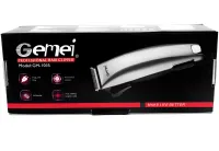 Проводная машинка для стрижки волос Gemei GM-1035 профессиональный триммер для окантовки бороды и усов от сети со сменными насадками