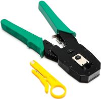 Клещи для обжима и зачистки проводов rj45 OB-315 инструмент обжимные клещи, стриппер для сетевого кабеля, интернета, съемник изоляции оптоволокна