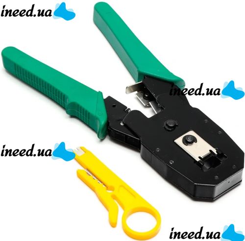 Клещи для обжима и зачистки проводов rj45 OB-315 инструмент обжимные клещи, стриппер для сетевого кабеля, интернета, съемник изоляции оптоволокна