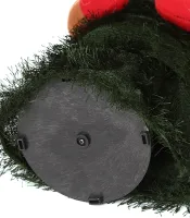 Танцующая рождественская елка Dancing Xmas Tree ET02 интерактивная новогодняя игрушка 17х10 см вращающаяся музыкальная ёлка в шапке на батарейках