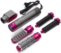 Dyson 5 in 1 Hair Dryer Styler Hair Dryer and Curling Comb, Brush Styler with Attachments in Leather Case 1000W Dyson Pink