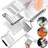 Vegetable Slicer Grater XL-338 handheld vegetable slicer for peeling and slicing fruits and vegetables, flat slicer 3 interchangeable stainless steel attachments