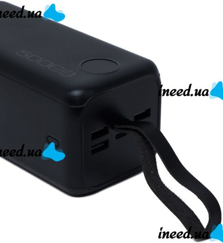 Внешний аккумулятор повербанк Power Bank Awei P114K 50000 mAh 22.5W портативное зарядное устройство для телефона с быстрой зарядкой и дисплеем 4 USB 