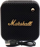 Портативная колонка Marshall Willen BT беспроводная водонепроницаемая акустическая Bluetooth система в ретро стиле USB для Android IOS Черная