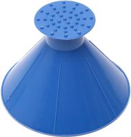 Car Scraper Watering Can for Snow and Ice Glass Snow Loader 3 in 1 Cone Brush Cleaner, Icebreaker for Car Windshield Cleaning Blue