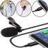 Петличний мікрофон Media Microphone DM USB Type-C MK-3 з роз'ємом для телефону, міні мікрофон 15 см, дротова петличка